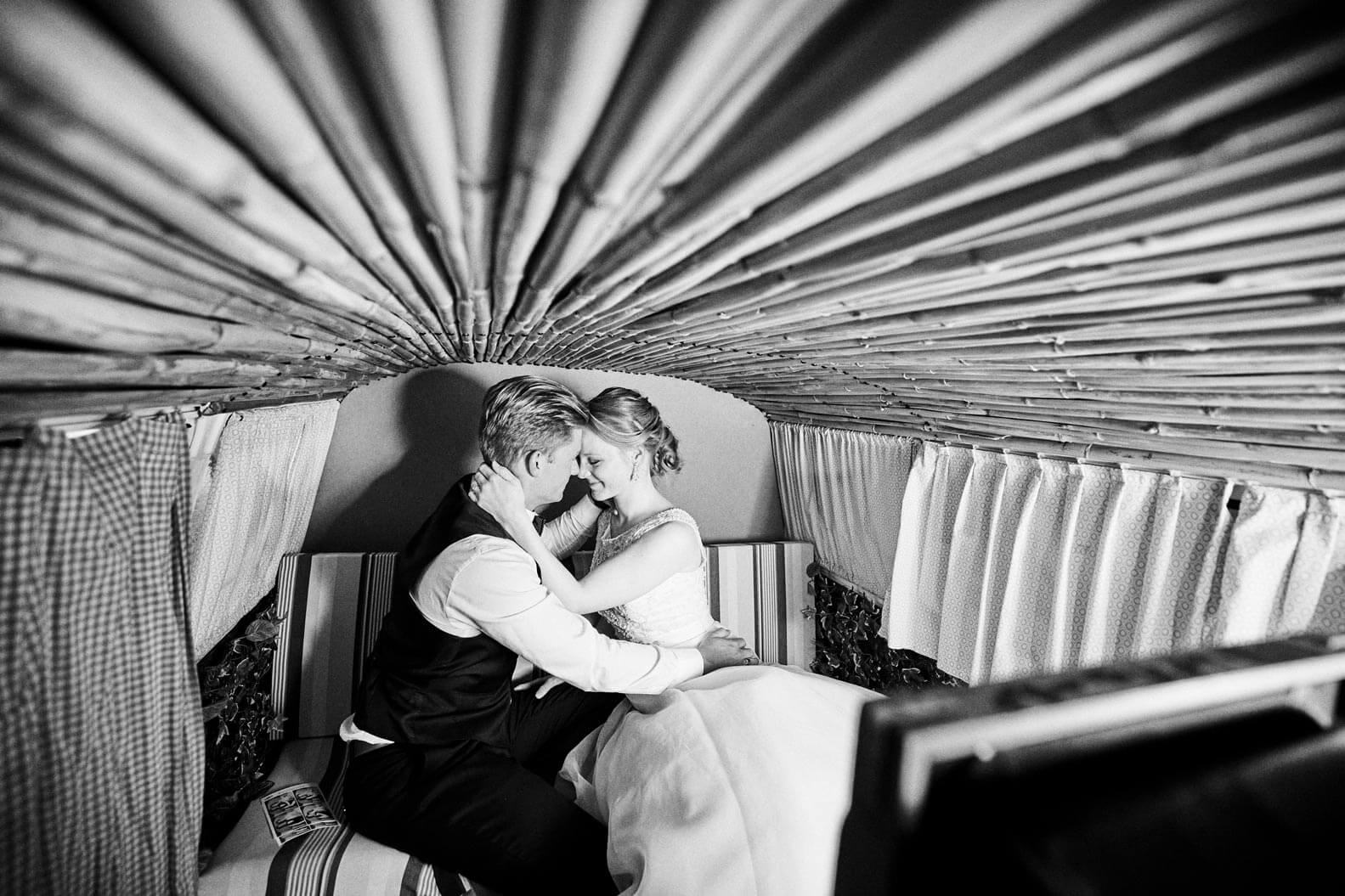 Brautpaar im Fotobus