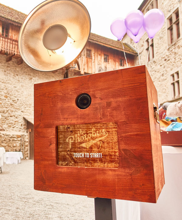 Die Fotobox in Bern aus Holz