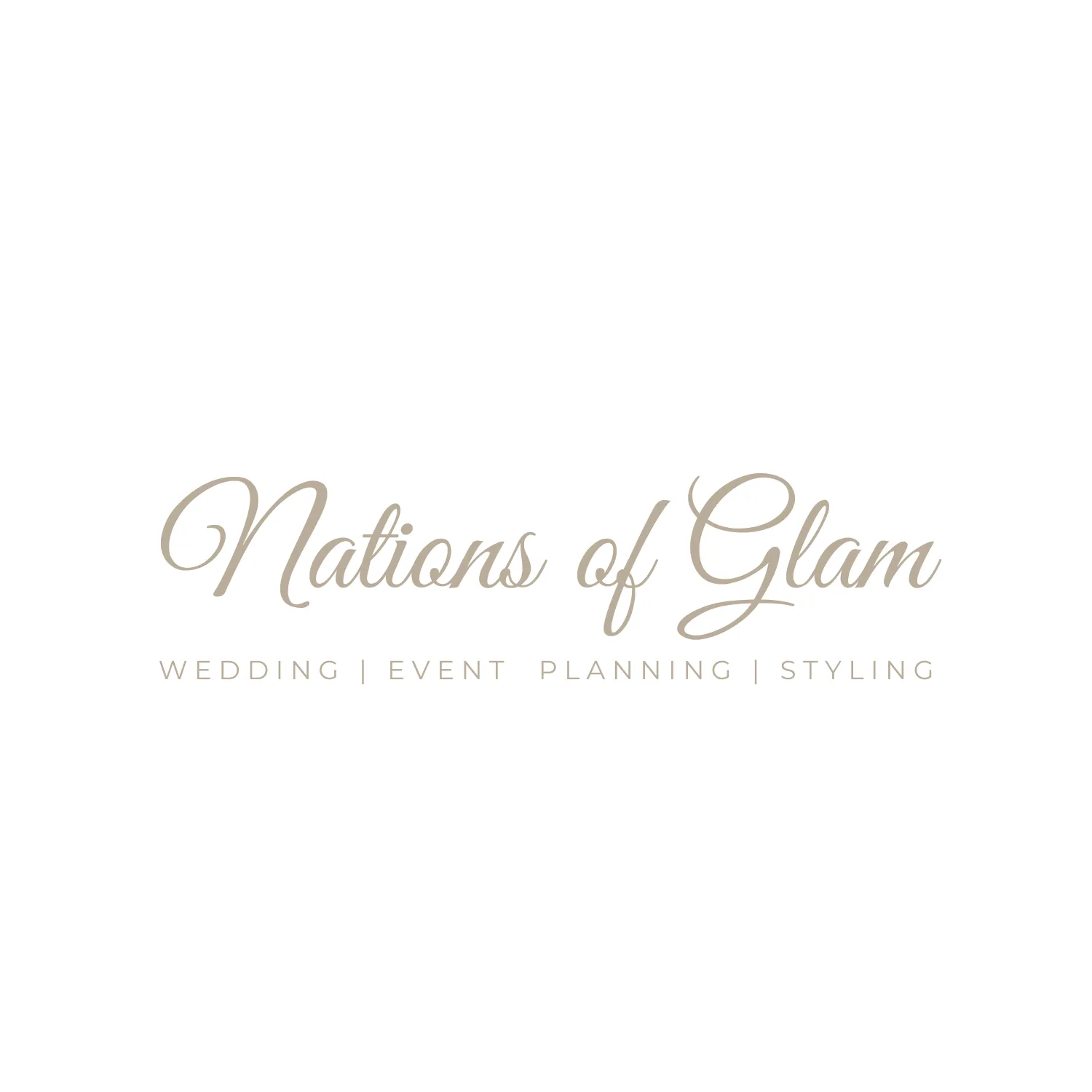 Logo nationsofglam weddings