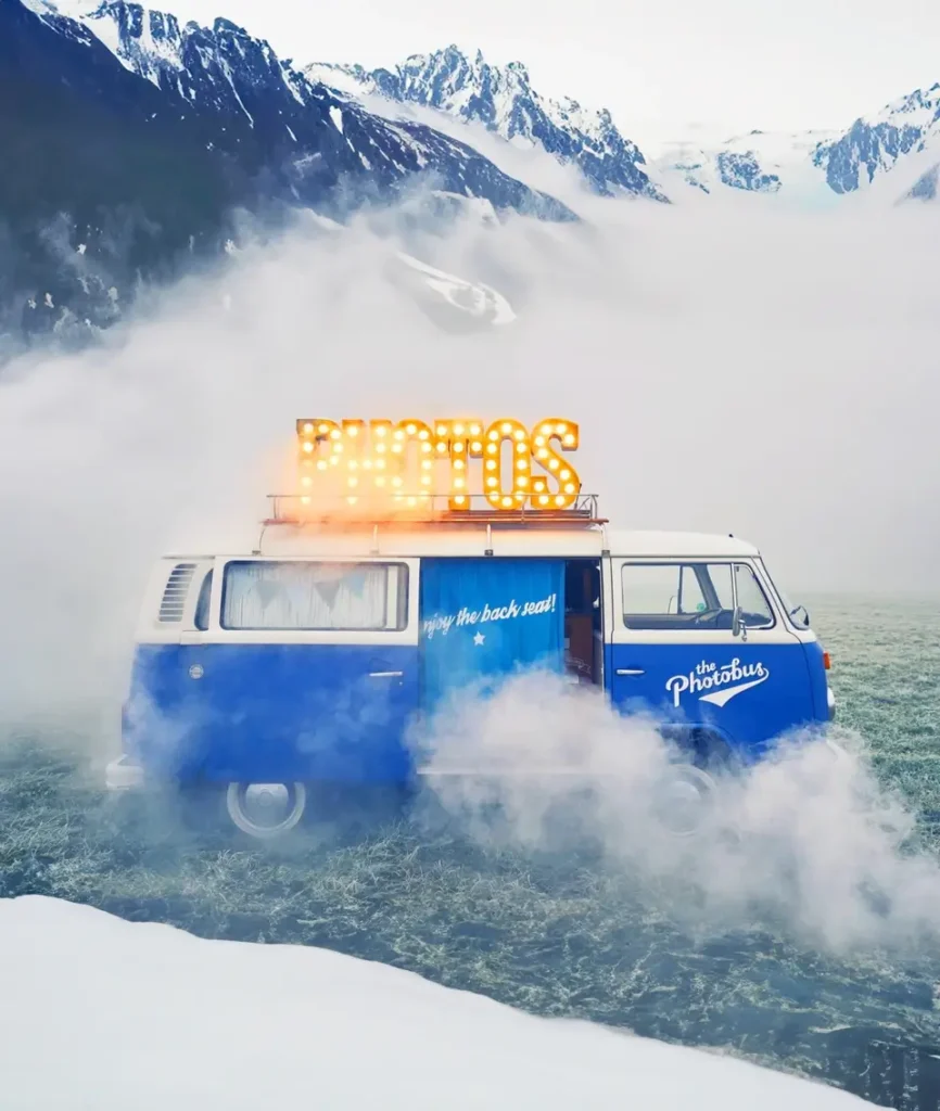 Photobooth in der Schweiz im Wintereinsatz bei Firmen und Privatkunden