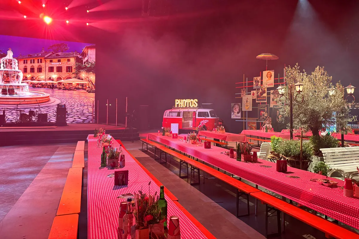 Der Photobus am einem Corporate Event im Hallenstadion in Zürich