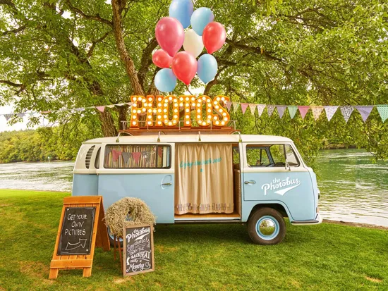 Original Photobus Oldtimer VW T2 als mobiler Fotoautomat mieten